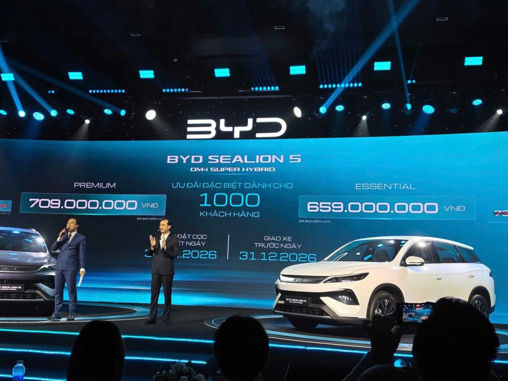 Sự kiện ra mắt công bố giá xe BYD SEALION 5 DM-i Super Hybrid tại Việt Nam